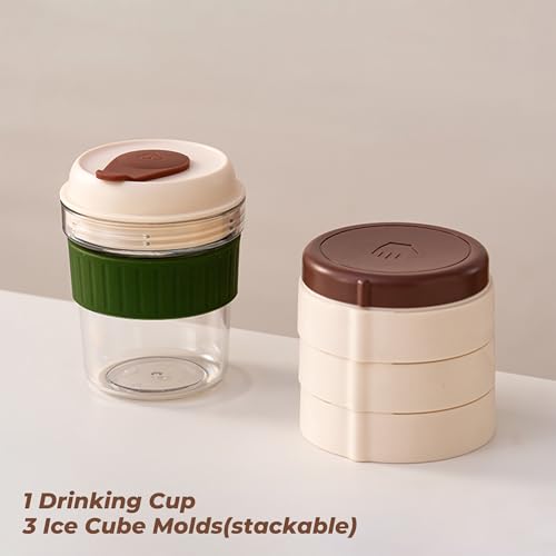 Vaso para Cubos de Hielo con Tapa y Moldes 380ml miniatura 3