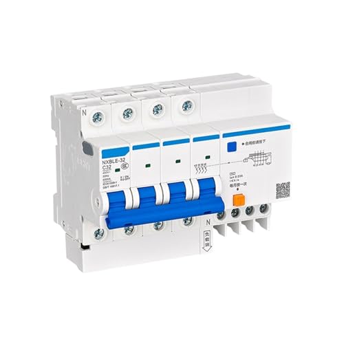 Disjoncteur différentiel NXBLE-32 protection 4P D10 contre surcharges et fuites 30mA