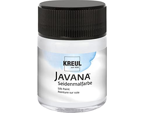 Kreul Javana 814650 – Blanc mélangé dans un verre de 50 ml – Peinture fluide pour mélanger les tons pastel