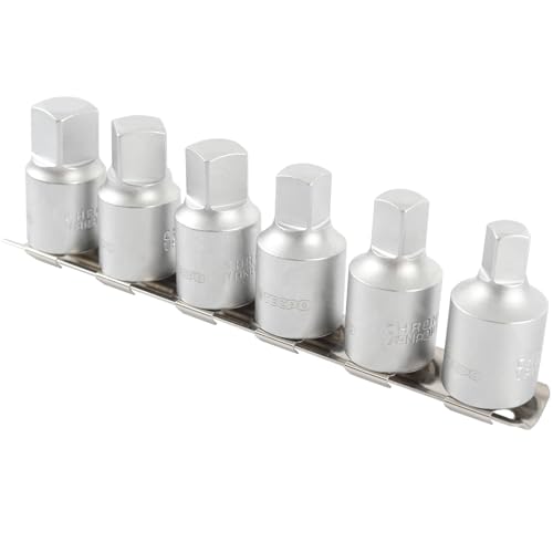 TECPO Öldienstschlüssel Satz 1/2 Öldienst Nüsse passend für Renault, Citroen und Peugeot 8-14mm