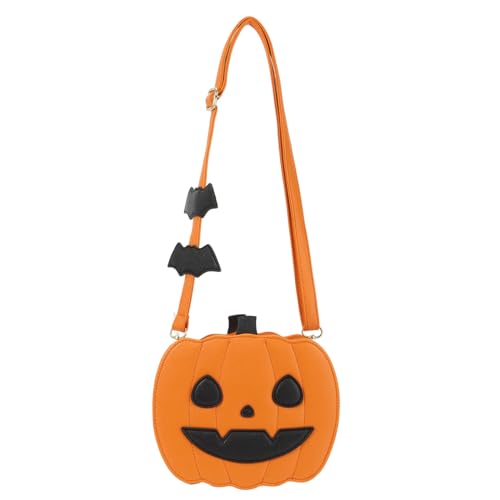 GOKTOW Novelty Pumpkin Purse,Halloween Pumpkin Crossbody Bag,Horror Halloween Funny Purses Handbags