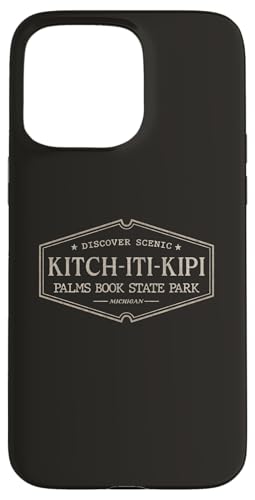 Coque pour iPhone 15 Pro Max Parc d'État Kitch-Iti-Kipi, Michigan, Kitch-Iti-Kipi Palms Book