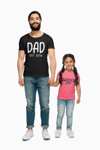 Set of 2 Matching Father's Day T-shirts; Daddy Daughter Shirts; Dad Daddy's Girl; Father's Day Gift2