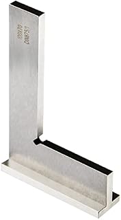 Precision Machinist Square 4 Inch Engineer Square 90 Degree Right Angle Ruler Ground Hardened Steel with Seat 100x70mm(4x2.8 inch)