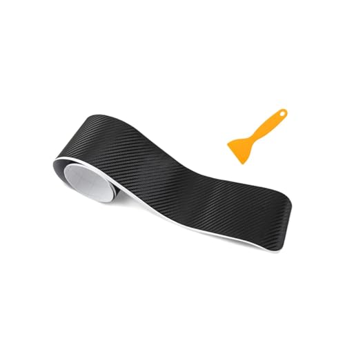 Protector de parachoques trasero de coche, adhesivo antiarañazos de fibra de carbono para proteger el borde de la puerta del coche, umbral de la puerta del maletero, accesorios exteriores universales