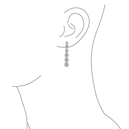 Geometric Bridal Prom Round Bubble Lunetta Set CZ