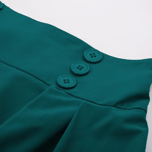 Image of Belle Poque Women's Midi Pleated A-Line Skirts Pockets