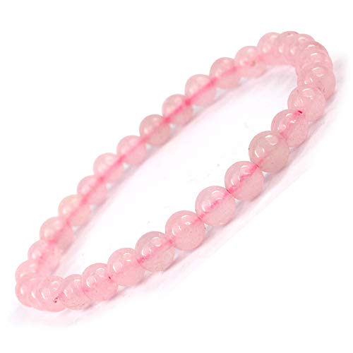 Image of Reiki Crystal Products Natural Crystal Stone Bracelet 6 mm Round Beads for Men & Women | Gemstone Jewellery Bracelet | Reiki Charged | Multiple Stone Variants Available