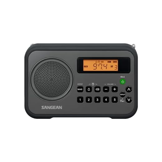 Best Portable am/fm emergency Weather Radio in 2024 | Vanessa Davison Sangean PR-D18BU AM/FM/Portable Digital Radio with Protective Bumper (Gray/Black)