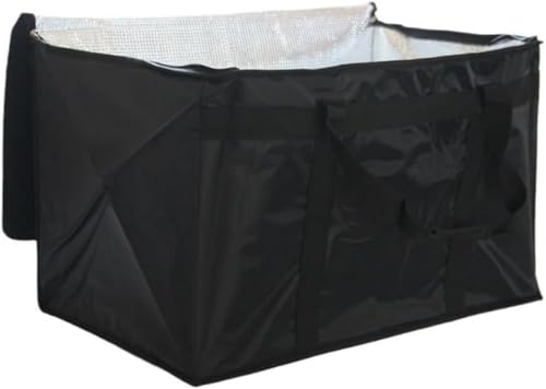 GEBYUI 厚手大容量断熱箱|冬季屋外でも保冷効果|食品新鮮度維持|配達・宅配用梱包箱|折りたたみ可能で収納に便利|防水性・環境にやさしい素材|ショッピングバッグ兼用|弁当箱・貯蔵袋としても活用可能 ?