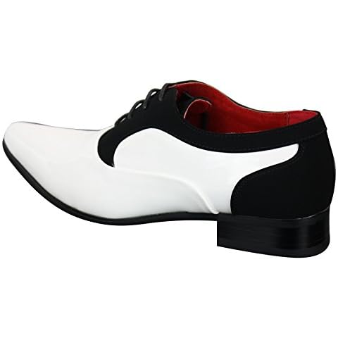 Rossellini Mens Patent Shiny Suede Leather Shoes Smart Formal Laced Italian Designer Cover