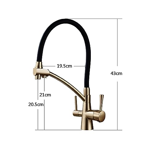 Robinet de cuisine noir mat 3 en 1 pour purifier l'eau du robinet - 4