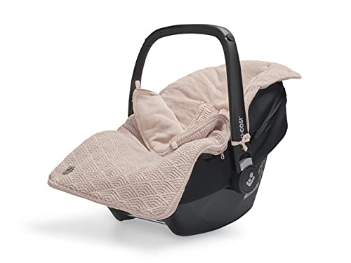 Jollein 025-811-65286 Fußsack für Babyschale River knit pale pink Cover