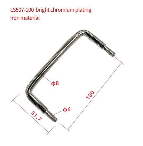 Poignée de boîte en tôle de fer LS507 robuste avec fixation extérieure 100mm - 3