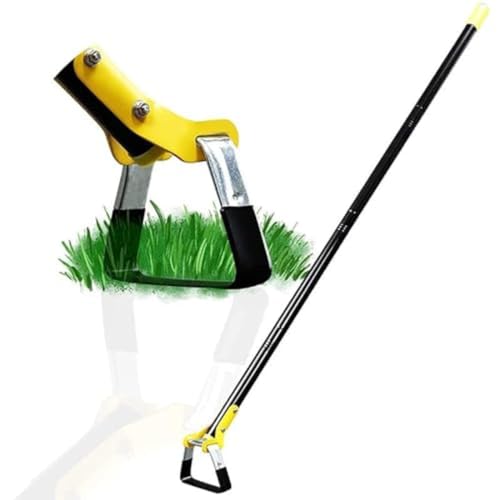 草刈り革命 除草ツール 立ったまま 楽々 草刈り機 草むしり 鎌草取り道具 立ったまま 草抜き 長柄 雑草対策 園芸用便利で実用的 (4ノット 1.6m)