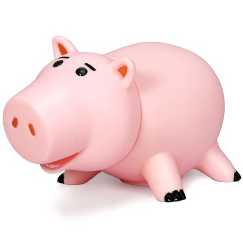 Hamm Piggy Bank, Cute Pink Piggy Banks for Kids, Unbreakable Money Bank for Boys and Girls, Plastic Coin Bank for Christmas Birthday Gift (Pink)