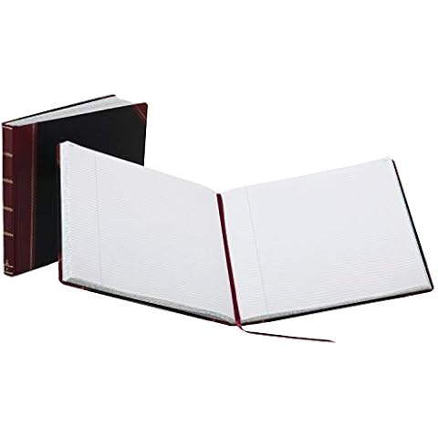 Boorum & Pease 25300R Record Ruled Book, Black Cover, 300 Pages, 15 1/8 x 12 7/8 Cover