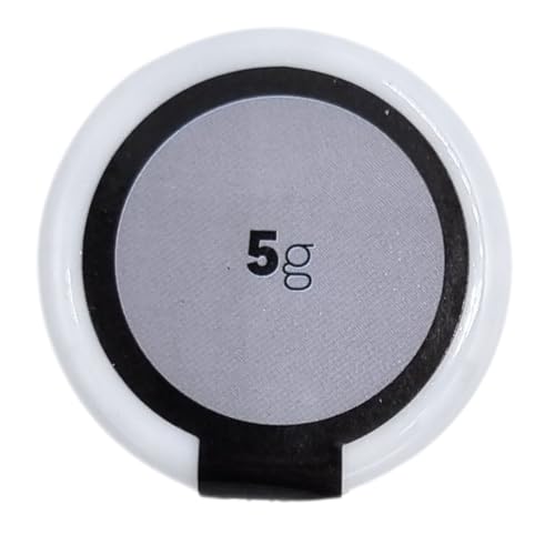 Azucren, Essbarer Glitter, Tortendekoration, Glitter für Getränke, Ideal zum Verzieren von Torten, Fondant, Buttercreme und Getränken, Farbe Silber, 5 Gramm. AZUSHINE