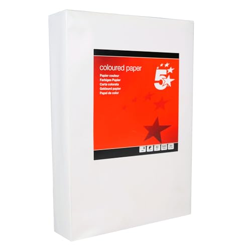 5 Star Office Coloured Copier Paper Multifunctional Ream-Wrapped 80Gsm A4 Light Cream [500 Sheets]