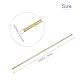 DMiotech 10er Pack 2,4 mm x 150 mm Messingstangen, Massiv runde Messingstange für DIY Handwerk Messing Schweißstangen Drehbank Barren Lager für Durchschlagwellen Modellflugzeug Schiff Auto