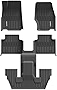 LASFIT Floor Mats Fit for 2021-2023 Jeep Grand Cherokee L (ONLY for 6-Passenger Without Center Console) All Weather Custom Fit Car Floor Liners