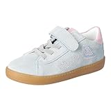 RICOSTA Mädchen Kletthalbschuhe Malia, Kinder Halbschuhe, lose Einlage, Strassenschuhe, Sportschuhe, Freizeitschuhe, Arctic/Rose (130), 26 EU