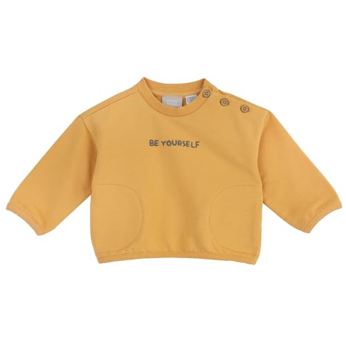 Chicco, Sudadera para niños de algodón, amarillo, 12 meses