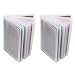 2 16-PAGE PLASTIC WALLET INSERTS FOR BIFOLD OR TRIFOLD WALLETS CREDIT CARD, BUSINESS CARD & PHOTO HOLDER