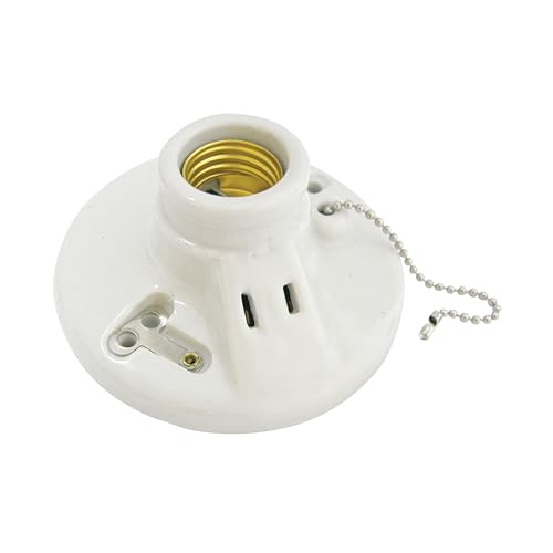 La mejor comparación de Ladron para focos los más solicitados. 31 Surtek 136667 Portalámpara doble redonda de porcelana con cadena para techo 4.5'