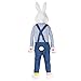 Morph Easter Bunny Costume, Unisex-Adults Plush, Includes Removable Headpiece, Gloves, Shoe Covers, Standard Size