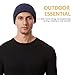 CYNROFVEN Reflective Beanie Flex Beanie 2.0 - Unisex Winter Hats for Men Women Knit Fleece Skull Caps White