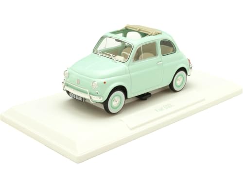 Modelo a escala Norev Fiat 500 L 1968 1:18 Pastel Blue