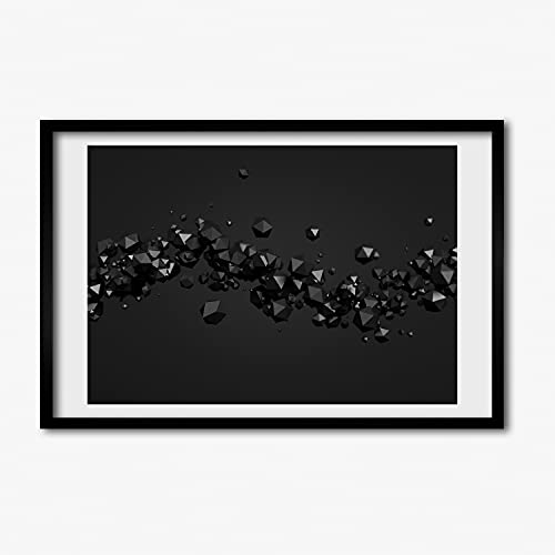 Peinture moderne abstraite 3D Tulup avec cadre de qualité supérieure