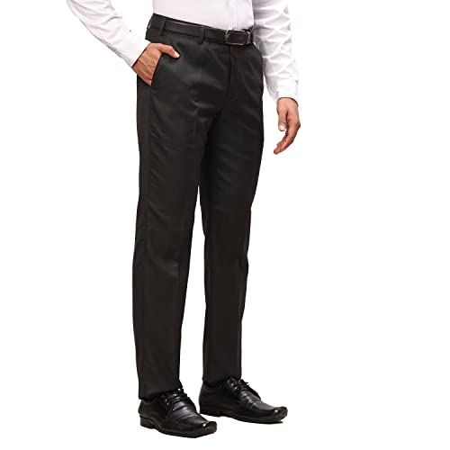 Image of Park Avenue Men's Regular Fit Polyester Blend Trousers