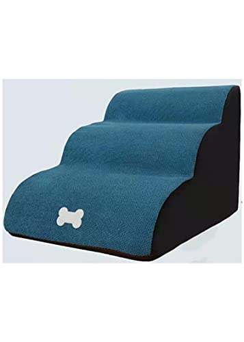 犬 階段 ペット用 階段 2/3段 犬踏み台 犬用ステップ 小型犬 老犬介護 怪我防止 階段 滑り止め ペットのステップ 通気 スロープ 小型犬 ペット用品 圧縮梱包 3階 青