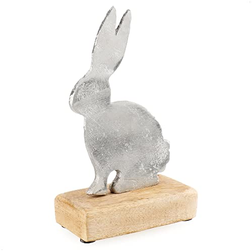 Com-four® Coniglietto Decorativo in Metallo con