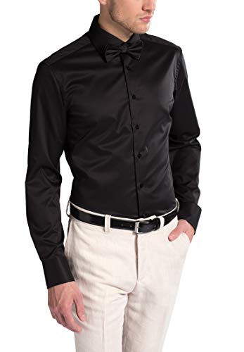 Preisvergleich Produktbild eterna Langarm Hemd Slim FIT Twill unifarben