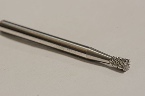 Fresa de carburo sólido SN-42 doble corte 1/8" x 3/16" miniatura 5