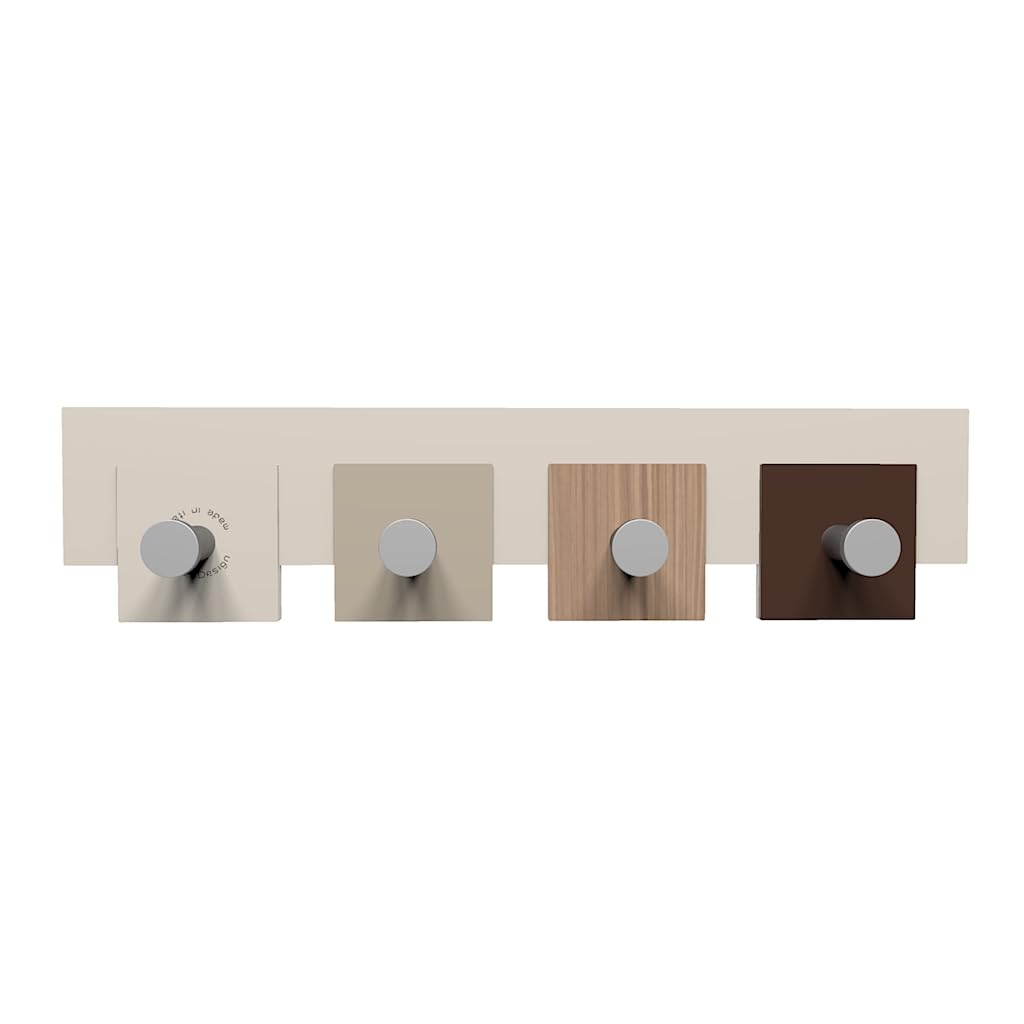 CalleaDesignWall Hanger 20 Stripes Collection 55_x_12_cm Canaletto Walnut