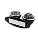 BinaryABC Car Compass Dashboard Decorative Ornaments,Automotive Compass Ball,2 in 1 Mini Compass,Universal Compass for Car Boat Truck