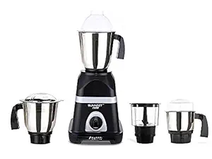 Sunmeet Diaa Powerfull 750W Mixer Grinder with 3 Stainless Steel Jars and Chopper Jar (1 Wet Jar, 1 Dry Jar and 1 Chutney Jar), Black..Make in India(ISI Certified)