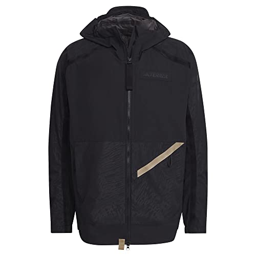 Adidas Mens Jacket (Technical) Terrex Utilitas Rain Jacket, Black, HB0018,...