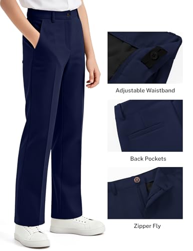 Image of Boys Dress Pants School Uniform Golf Pants for Boys Chino Pants