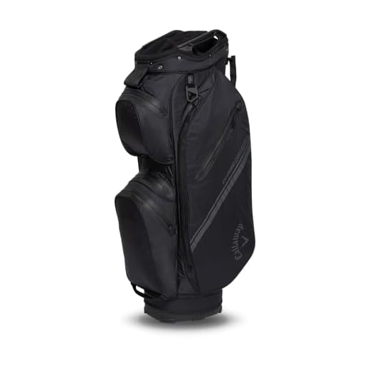 Callaway Golf Chase Dry Waterproof Cart Bag 2025, Black