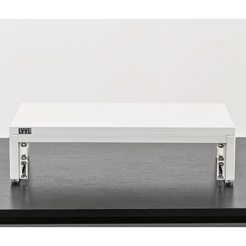Image of Desktop Rack Stand 2U, Rack for Audio Equipment and Stand for Speaker or Display (White)