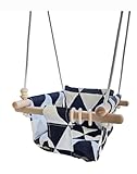 Canvas Baby Swing Comfortable Outdoor Baby Swings for Your Little Baby Outdoor Swing Secure Toddler Swing Indoor Swing for Kids Ages 1-3 Hammock Baby Swing Seat