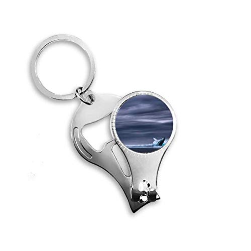 Ocean Humpback Fish Science Nature Picture Nail Nipper Ring Key Chain Bottle Opener Clipper