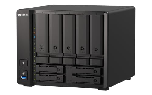 Image of QNAP TS-h973AX-32G 9-Bay QuTS Hero NAS with 10GbE /2.5GbE Connectivity