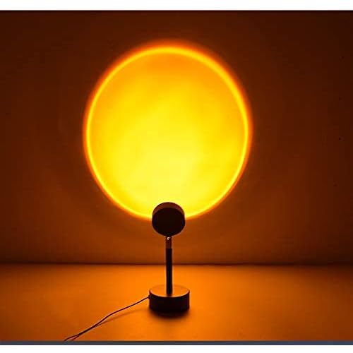 Queta Lumière LED de Projection-Coucher de Soleil,Lampe d'Ambiance Visuelle Romantique,Rotation à 180 Degrés Lampadaire Moderne pour Salon,Chambre-(Sunset)