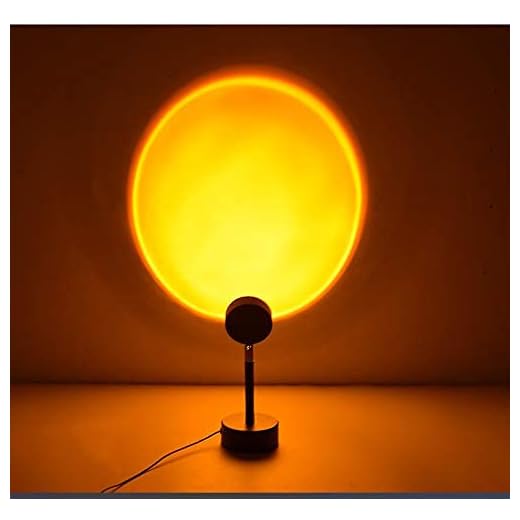 Queta Lumière LED de Projection-Coucher de Soleil,Lampe d'Ambiance Visuelle Romantique,Rotation à 180 Degrés Lampadaire Moderne pour Salon,Chambre-(Sunset)